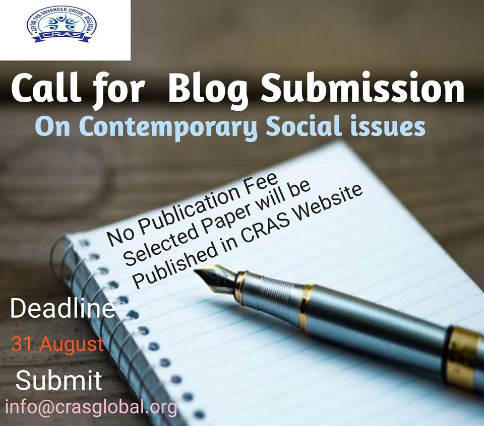 Call For Blog Submission on Contemporary Issues